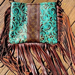 LV Repurposed Fringe Bag